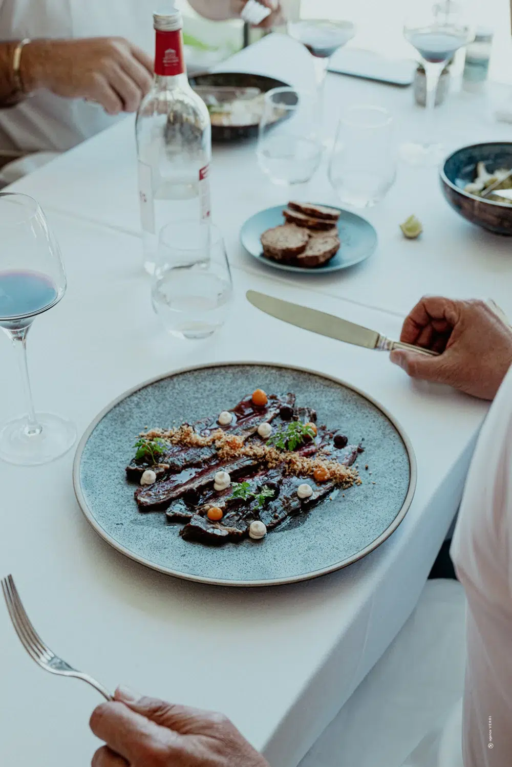 menu à table du restaurant gastronomique l’arnerault by hr